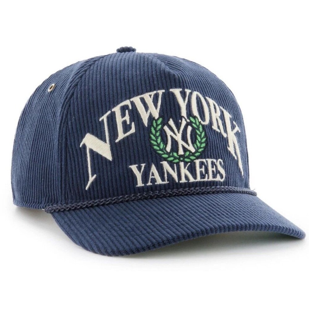 ‘47 Hitch New York Yankees Corduroy Rope Hat Snapback Pitch Out Cap NEW